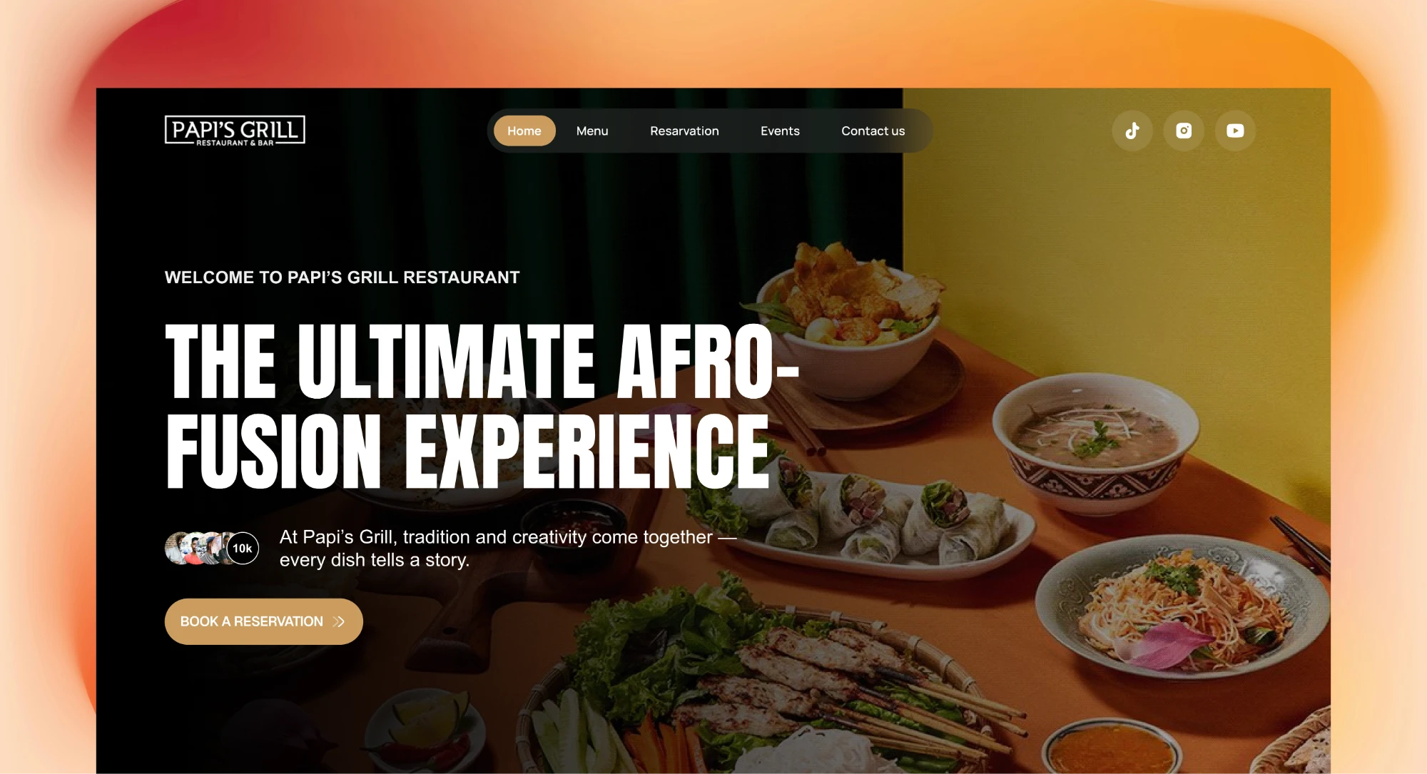 Papi’s Grill restaurant home page