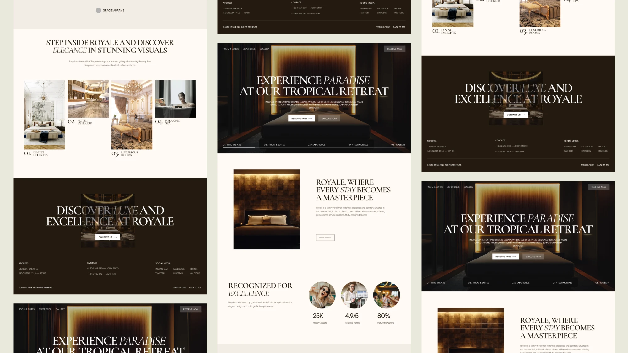 Royale Luxury Hotel design, full page